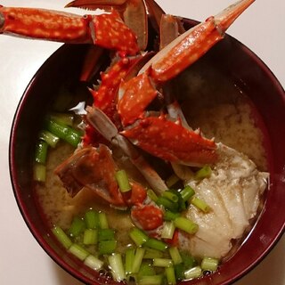 ストウブDe〜渡り蟹の味噌汁